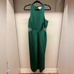 Sachin & Babi Drew Lace Cutout Satin Crepe Dress